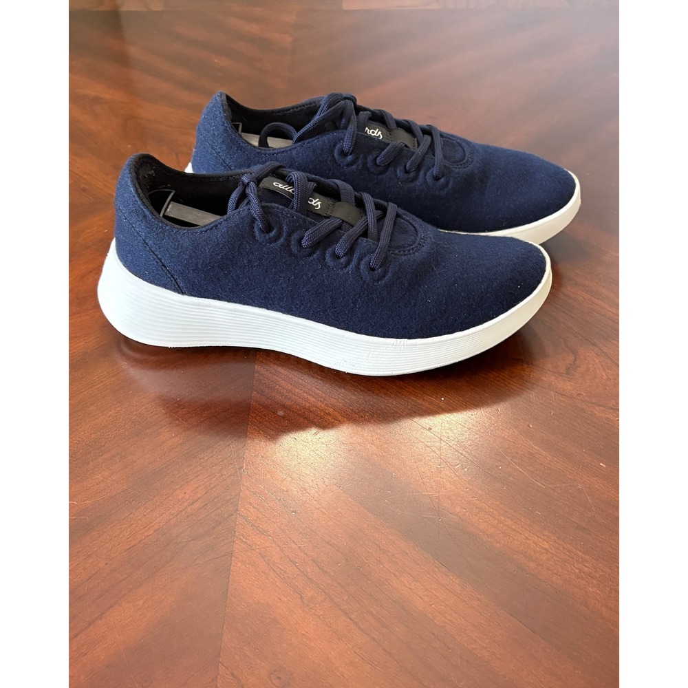 Allbirds Wool Runner 2 Sneakers WR2 Navy Blue 8.5 Womens Running Shoes